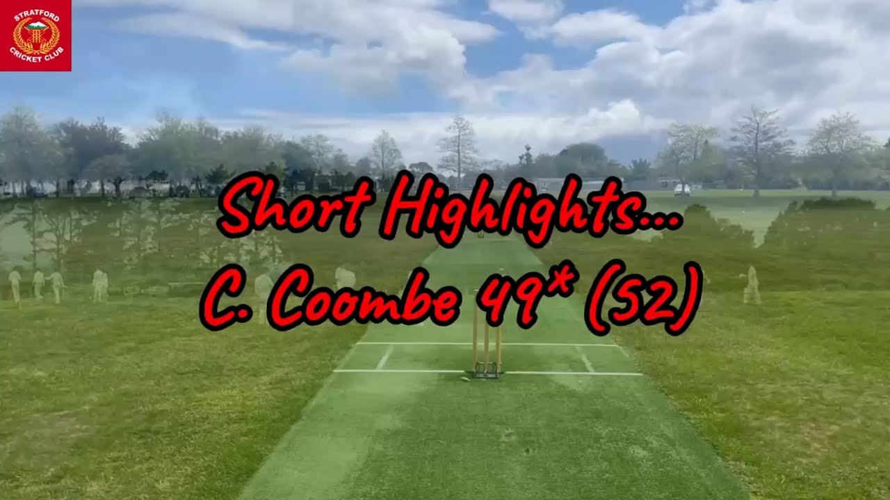 ExpertTurf #Taranaki #Premier Declaration #Cricket | Rnd 1 | Stratford CC | C. Coombe #highlights