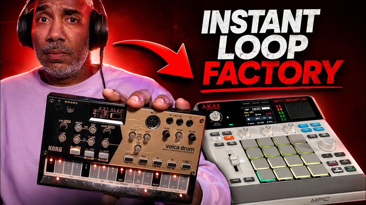 This MPC SAMPLE + Volca Drum Setup is UNHINGED