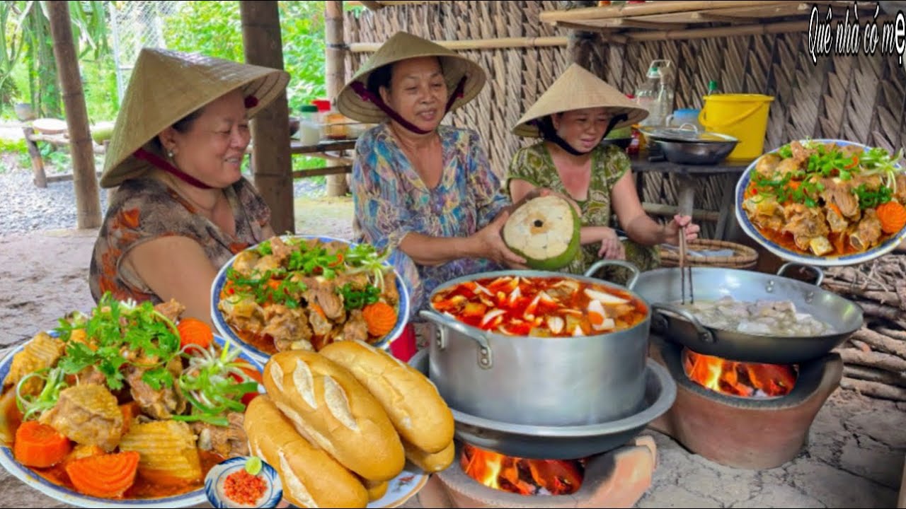 Sườn Heo Nấu Cá Mòi Khoai Môn | Hương Vị Món Ngon Của Những Người Mẹ Miền Quê || Hometown meal
