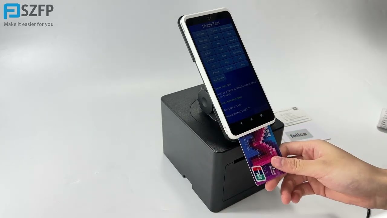 NEW9310PRO Smart POS Terminal with Base Station | 6.5” Touchscreen Android POS, All-in-One Payment
