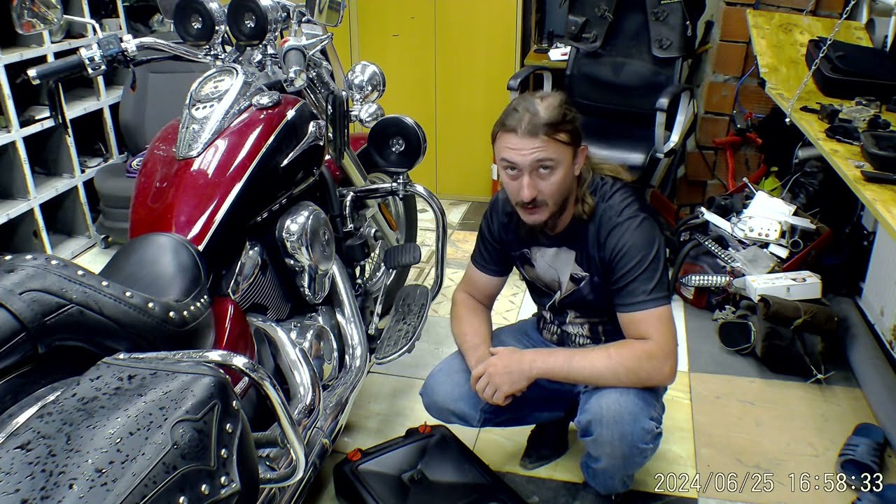 Замена масла Kawasaki VN900 Vulcan
