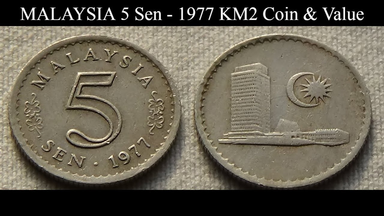 MALAYSIA 5 Sen  - 1977 KM2 Coin & Value