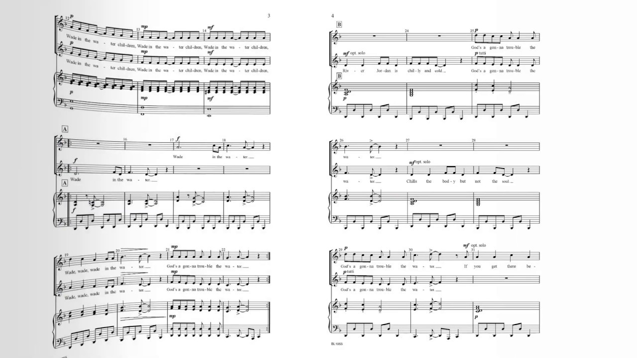 Wade In The Water (BL1055) arr. Dan Davison