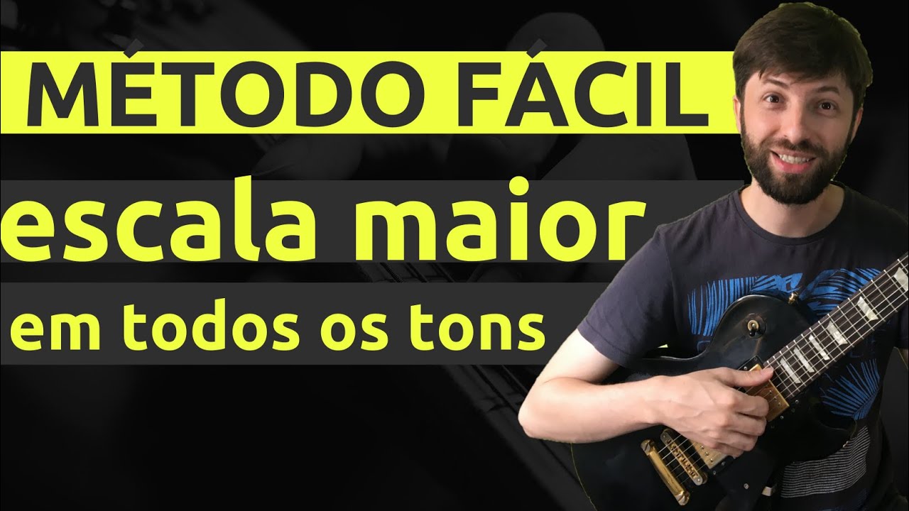 Método fácil para tocar a escala maior em todos os tons na guitarra | Thiago Guzzo