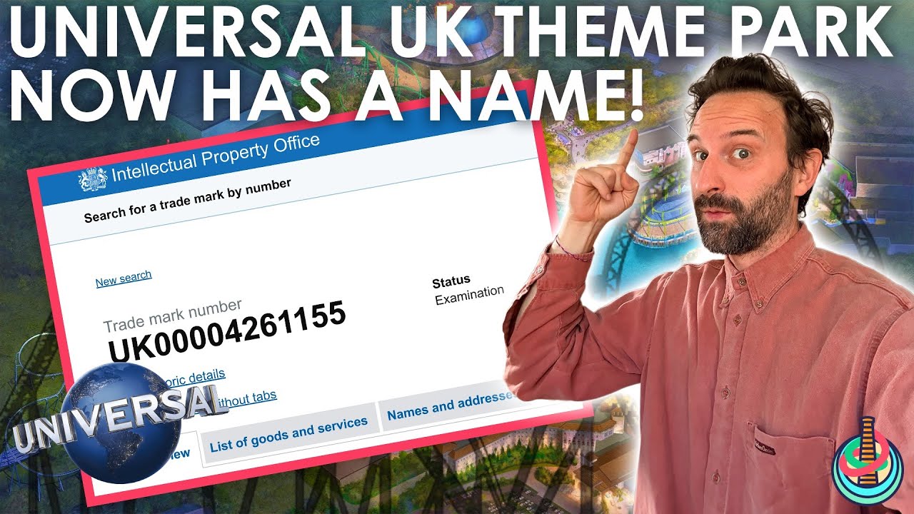 Тематический парк Universal UK наконец-то получил название | Заявка на регистрацию товарного знак...