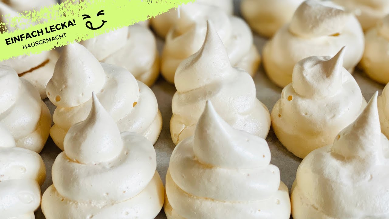 Baiser / Meringues /Spanischer Wind mit nur 3 Zutaten selber machen!