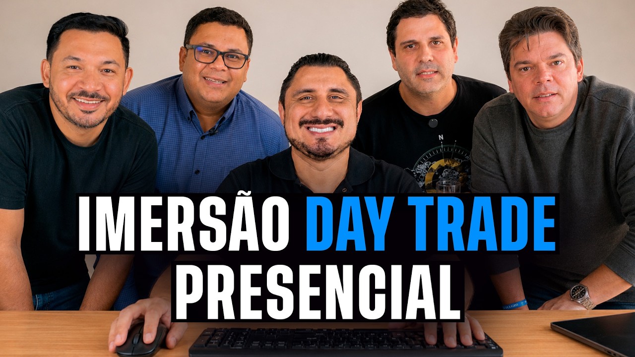 4 alunos no meu escrit&oacute;rio para uma Imers&atilde;o de Day Trade Presencial | ANDR&Eacute; ANTUNES SCALPER