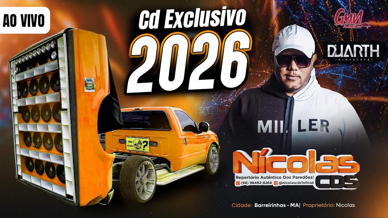 DANCE REMIX CD NICOLAS CDS VOLUME 2 AO VIVO 2026 DJ DUARTH INIGUALÁVEL