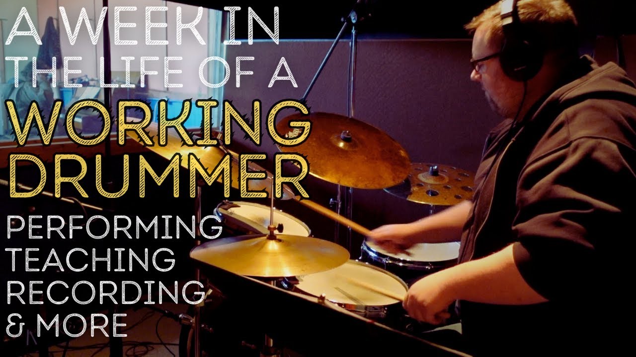 A Week In The Life of a Working Drummer // Performing, Teaching, Recording & More