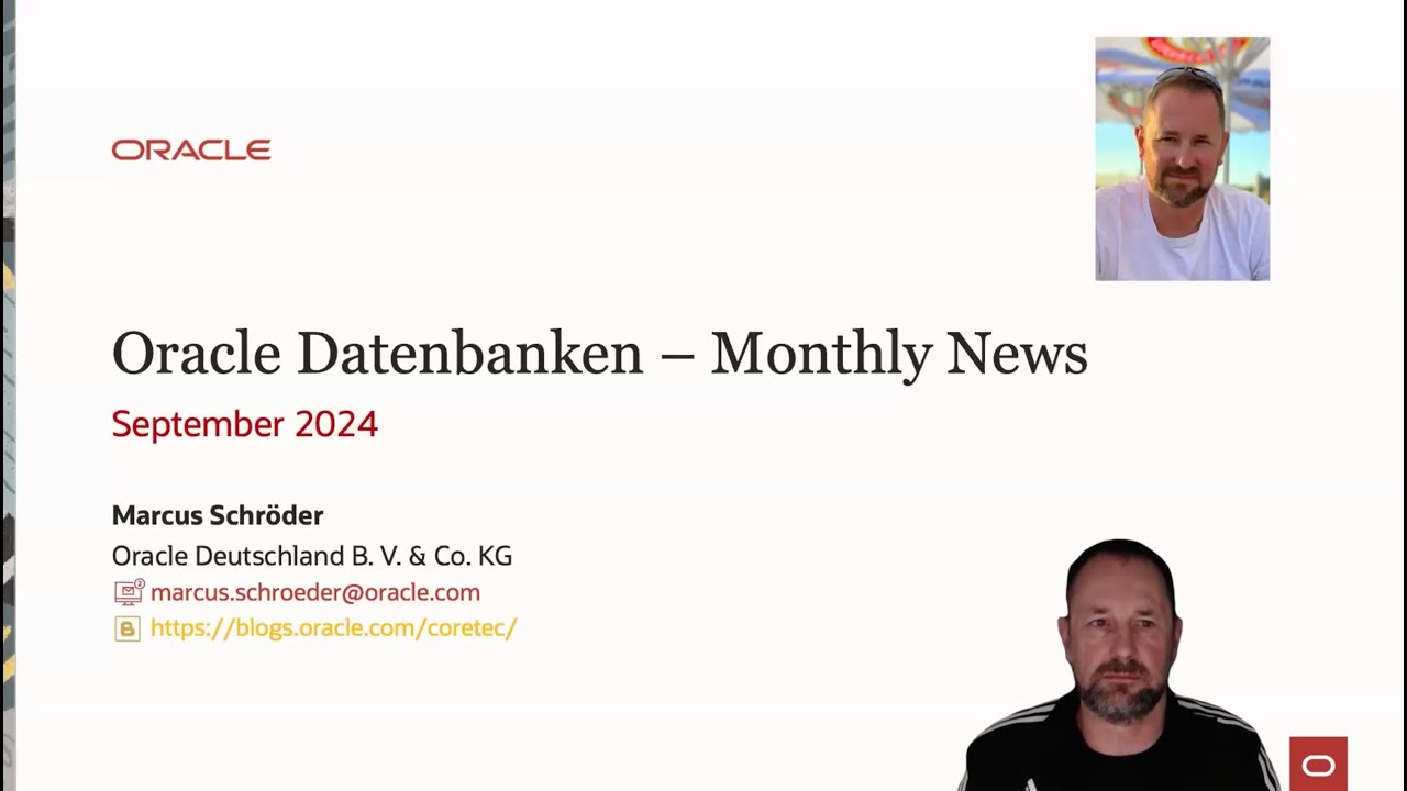 Oracle Datenbanken - Monthly News - September 2024