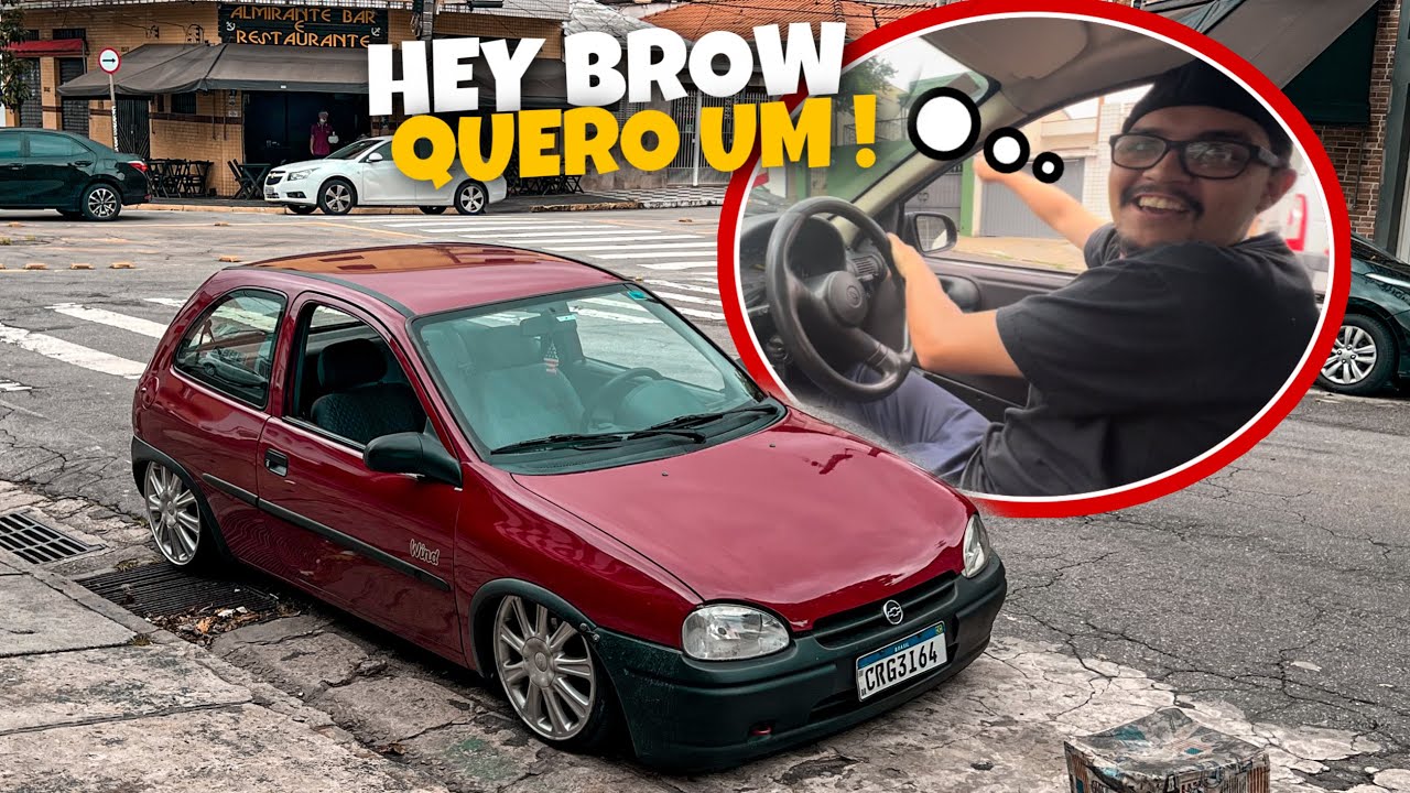LEVEI MEU AMIGO PARA ANDAR NO MEU CORSA WIND REBAIXADO
