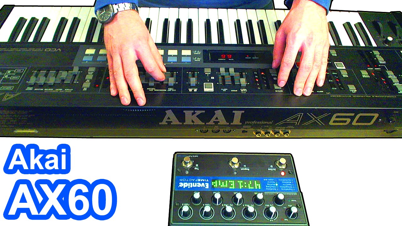 AKAI AX60 - Relaxing Ambient Drone Music w/ Eventide Timefactor 【SYNTH DEMO】