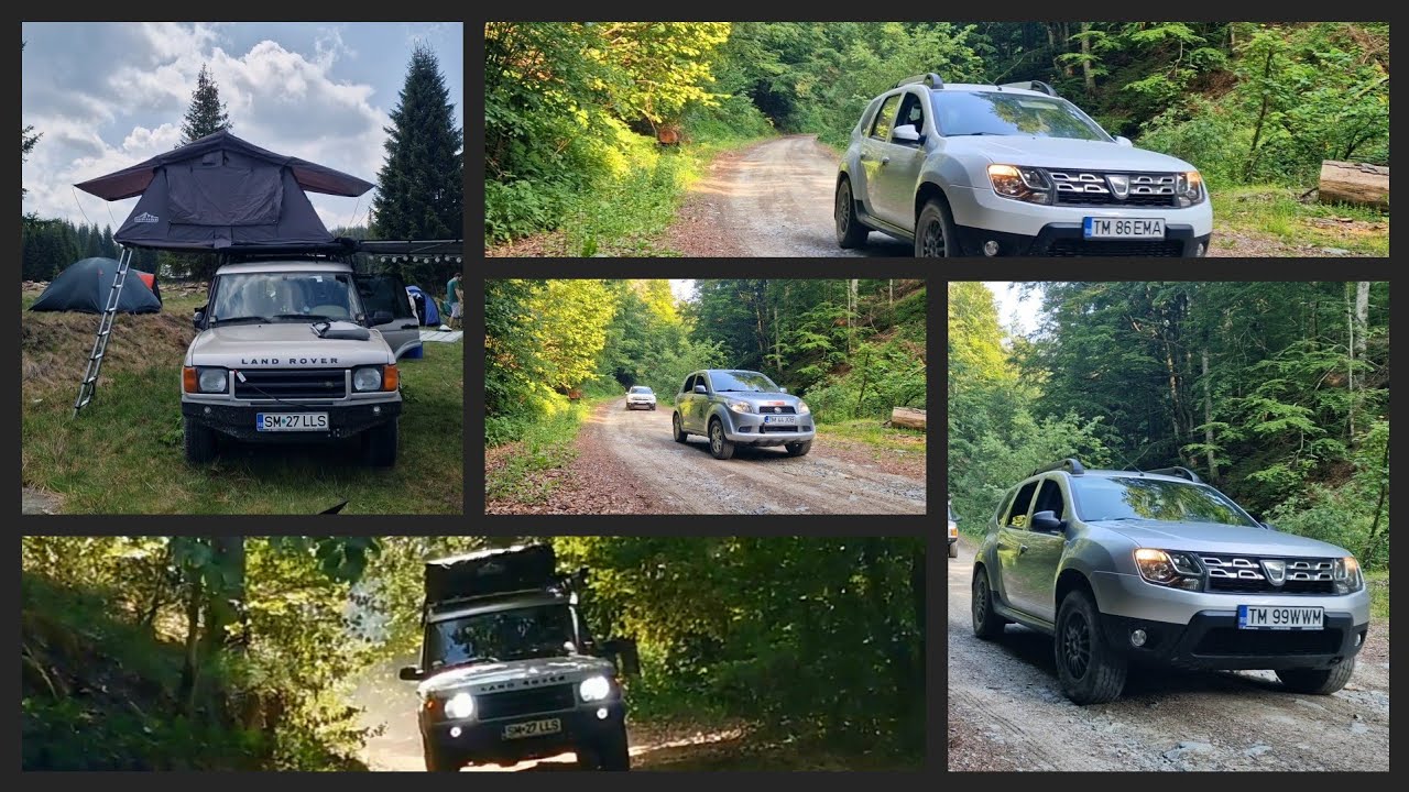 Overlanding , camping în munți Apuseni cu 2 Dusteruri Daihatsu și Land Rover Discovery2