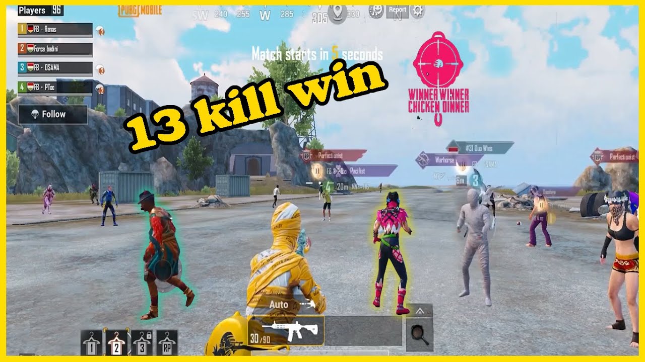 13 kill win Force Badini /🔥ببجي موبايل👍