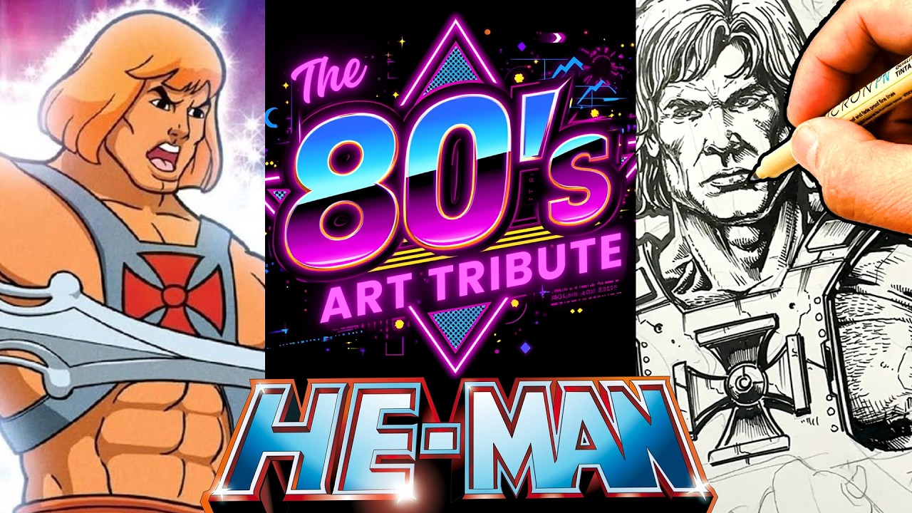 PART 1! MARVEL ARTIST draws the ULTIMATE 80'S ART TRIBUTE | HE-MAN!