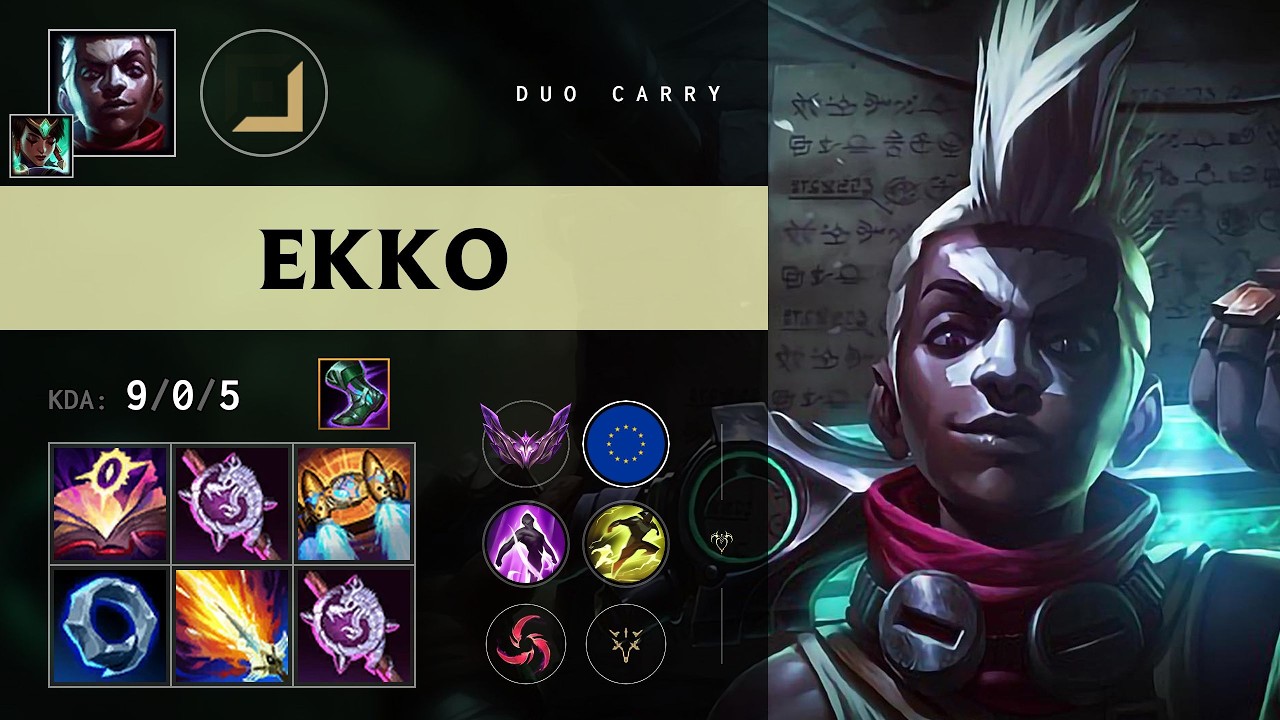 Ekko Carry vs Ezreal - EUW Master Patch 26.11