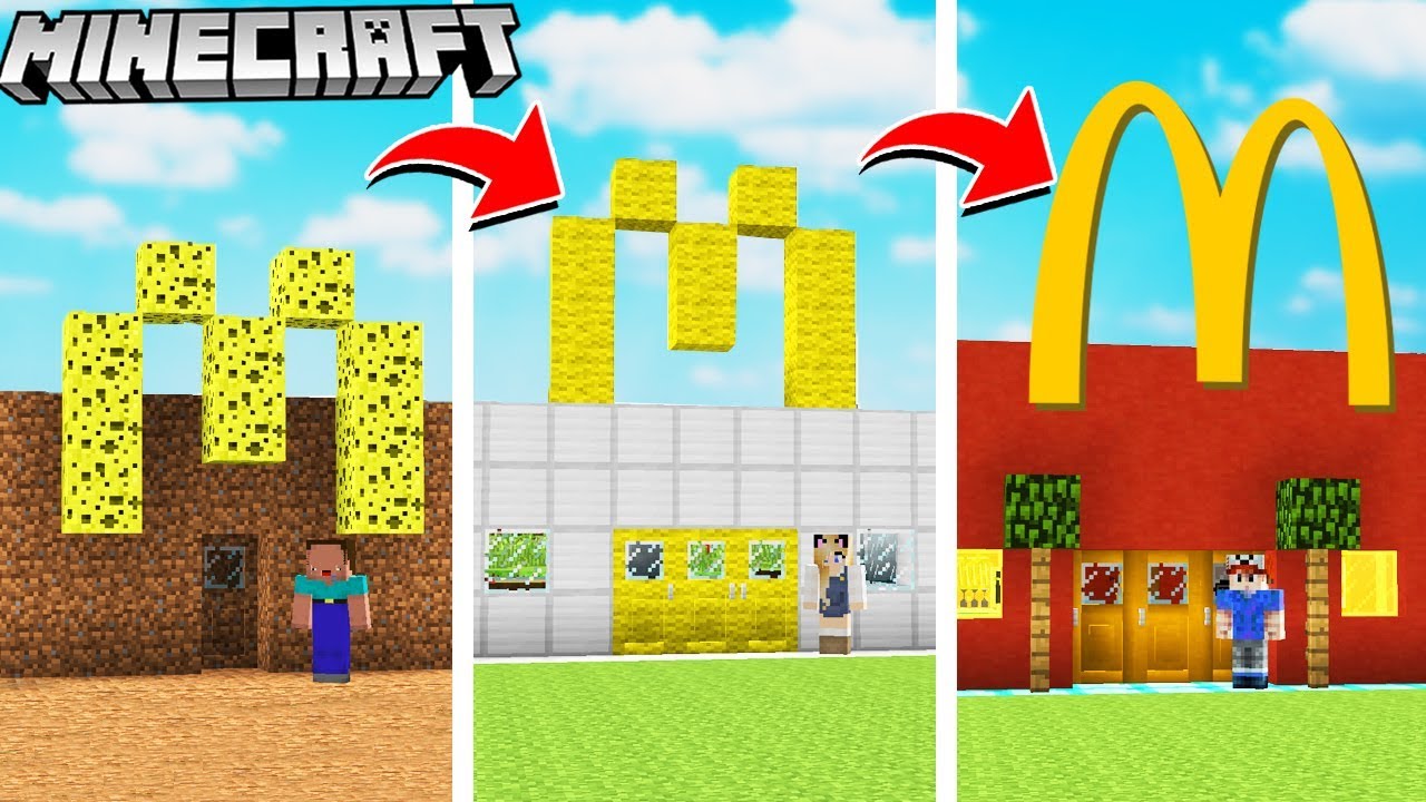 OD McDONALDA NOOB DO McDONALDA PRO W MINECRAFT! | Vito vs Bella vs Noob