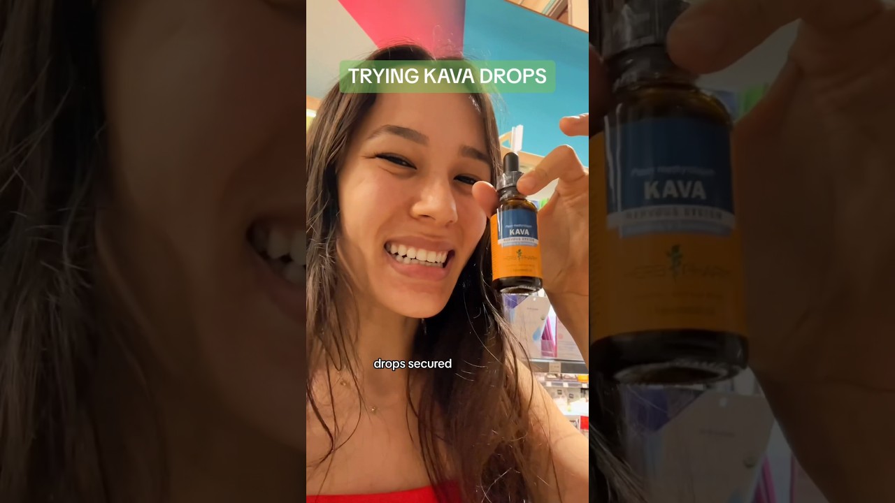 trying the kava drop trend #kava #kavadrops