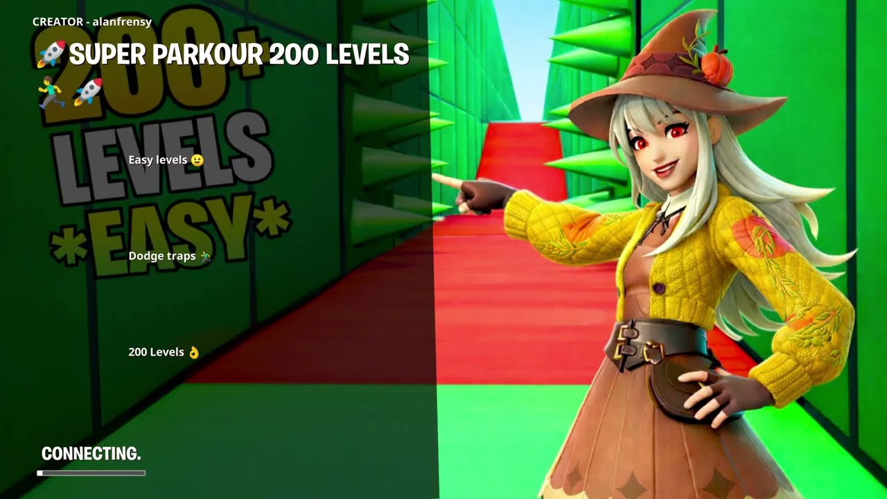 Fortnite 🚀 Super Parkour 200 Levels 🏃🏻🚀 