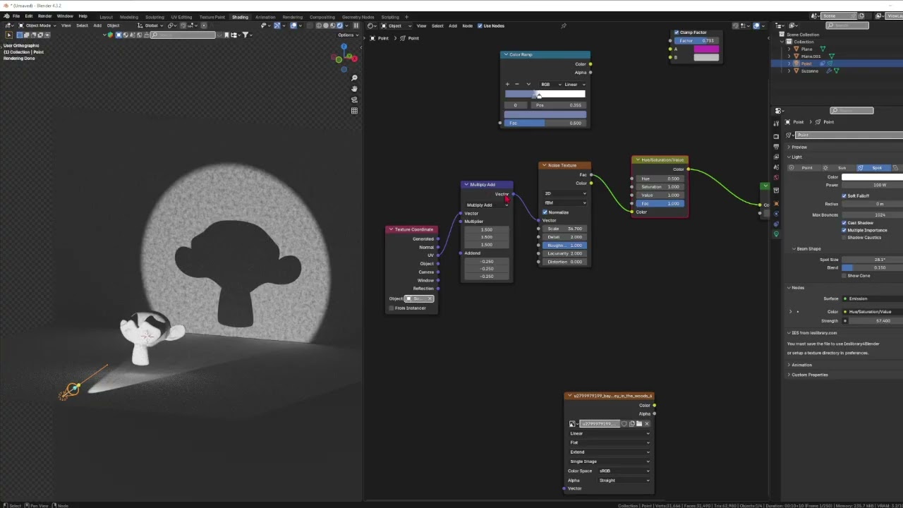 Light Output in Blender Shader