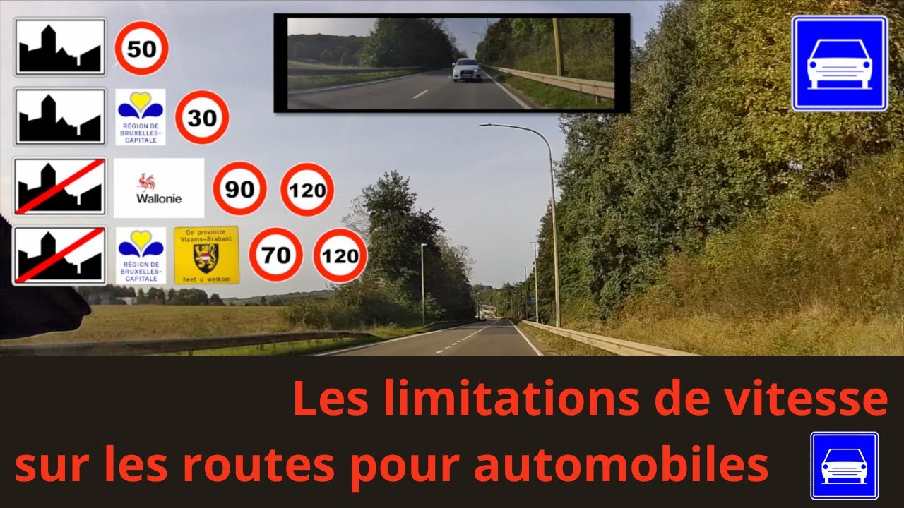 La vitesse sur les routes pour automobiles 🇧🇪