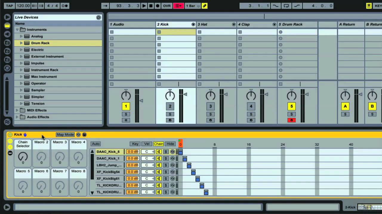 Ableton Live - Organise Your Samples - Using Drum Racks Part 1/3