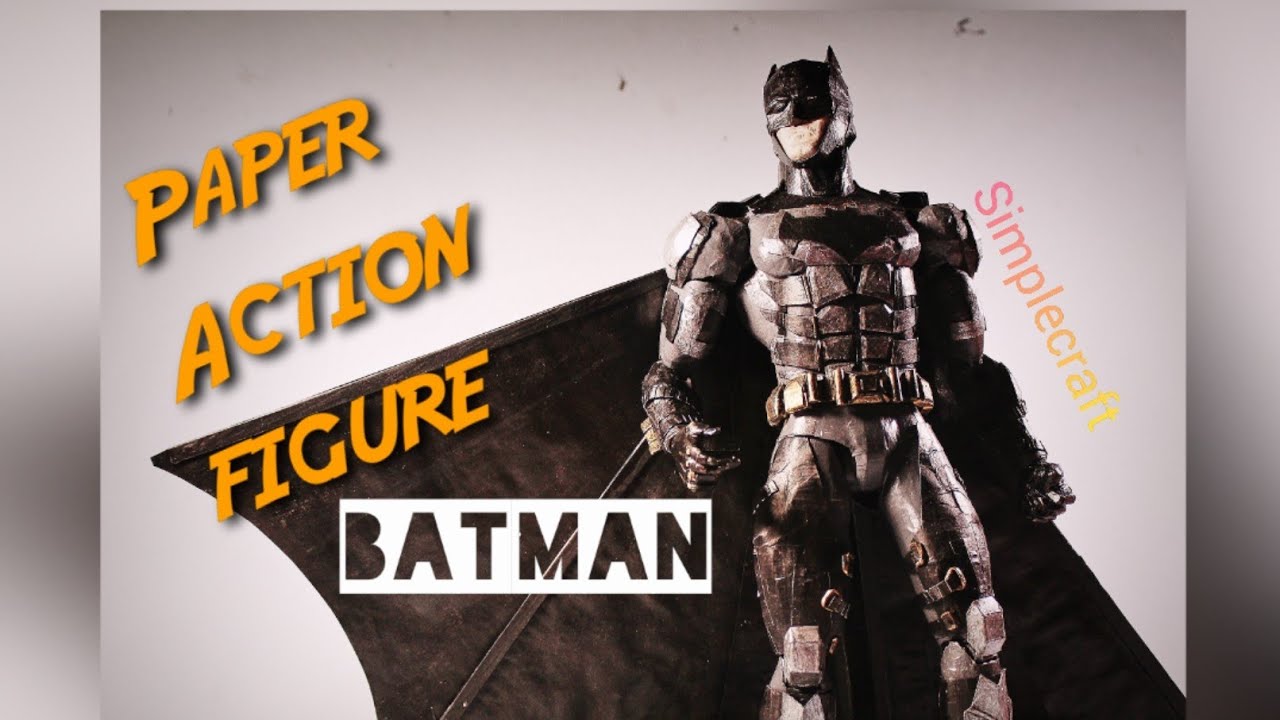 Batman action figure out of paper|Simplecraft| #Batman #action figure #td_simplecraft