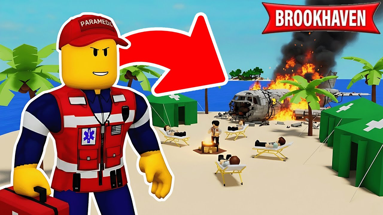 JE SAUVE DES SURVIVANTS D’UN CRASH D’AVION SUR BROOKHAVEN ROBLOX