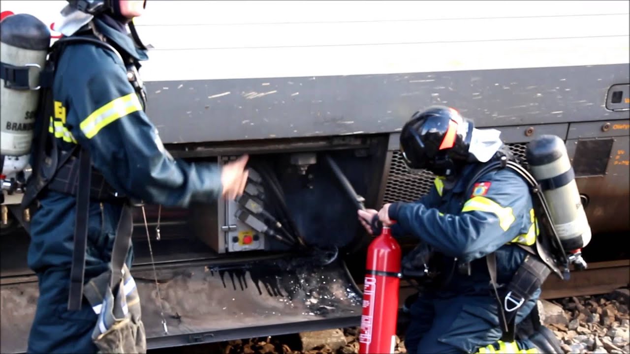 29.07.2015 Ild i motor på IC3 tog