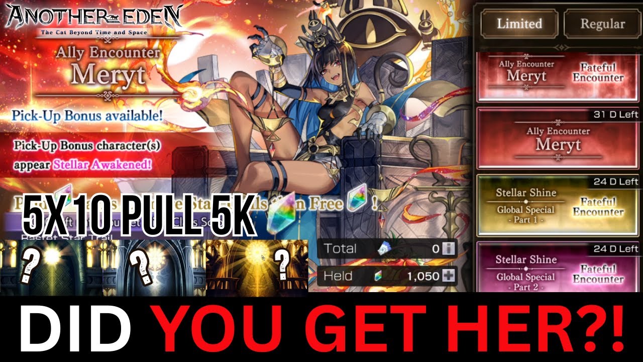 Another Eden : How is your luck on Meryt?