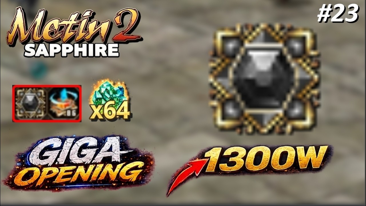 Metin2 Sapphire - GIGA Opening po Goblinie z Najgorszego Serwera - Onyks za 1300W