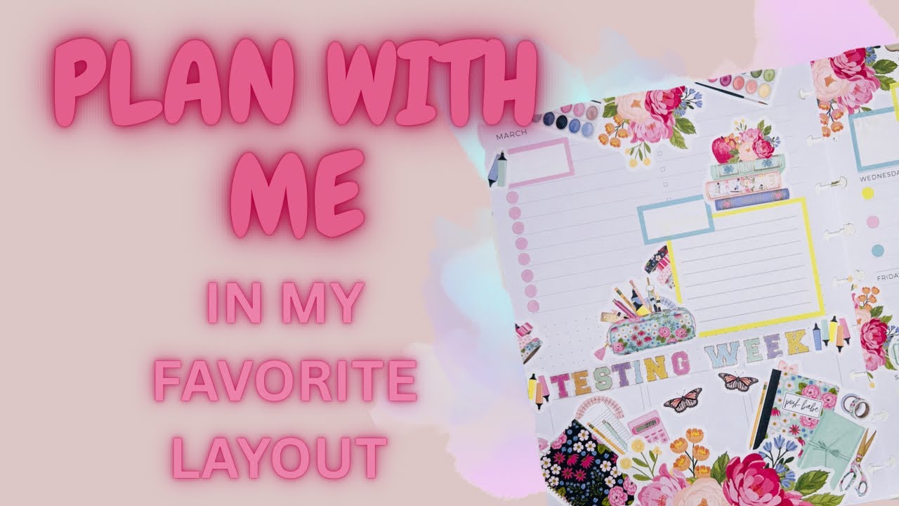 PLAN WITH ME/ DASHBOARD LAYOUT/ LIVE LOVE POSH STICKERS
