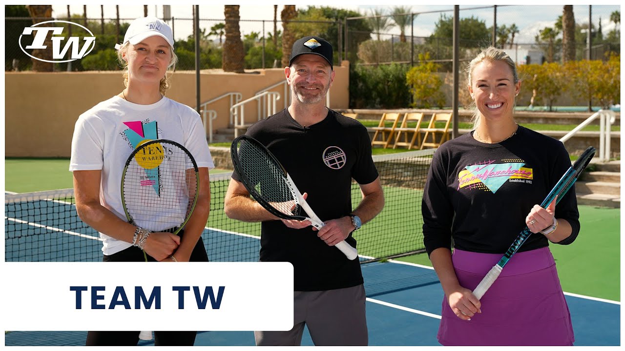 WTA Pros Alexa Guarachi & Erin Routliffe get Schooled w/ Chris on tennis racquet specs & terms!