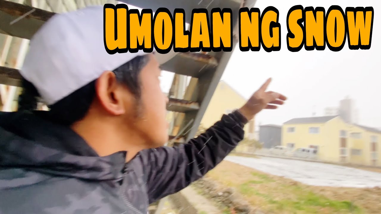 Umolan ng snow sa buong toyohashi ang lamig