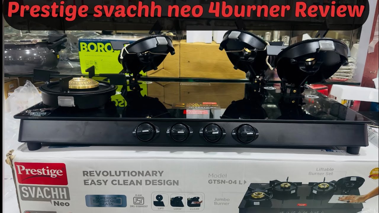 Prestige svachh neo 4burner gas stove review | Prestige Svachh Neo GTSN-04L Gas Stove