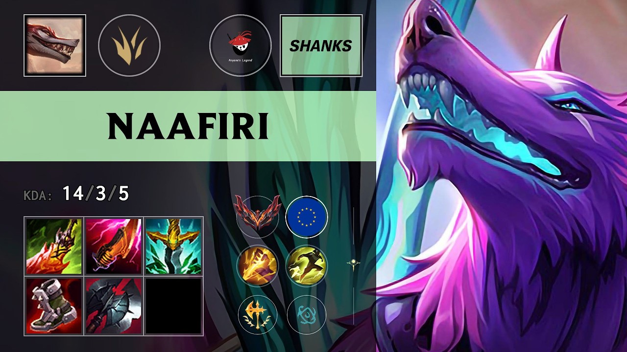 (AL Shanks) Naafiri Jungle vs Lee Sin - EUW Grandmaster Patch 26.13