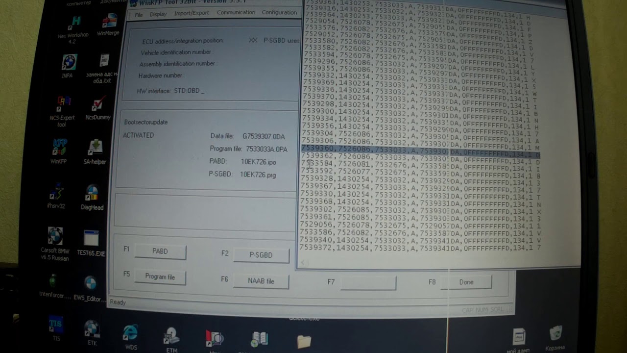 Detailed programming of BMW ECU in WIN KFP EXPERT MODE for beginners