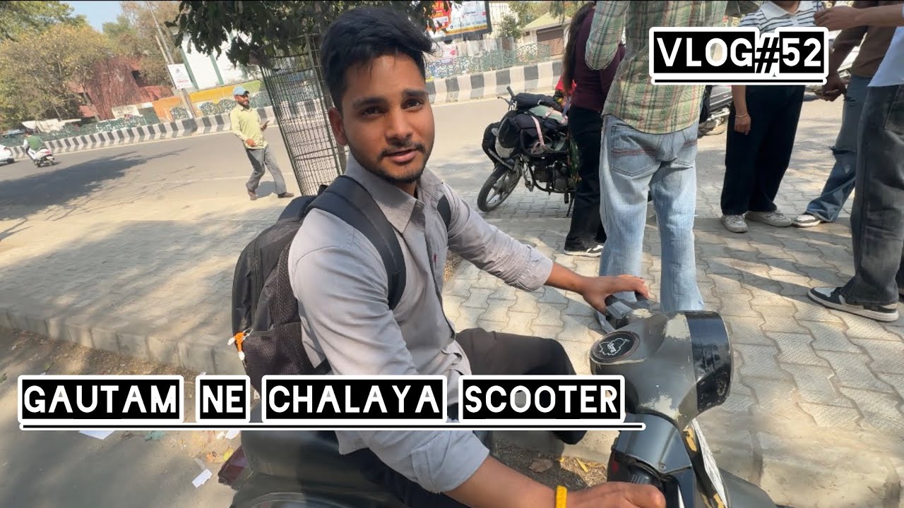 Gautam ne scooter chalaya te boot fatt gya 😂|vlog-52|Thebarbervlogger|