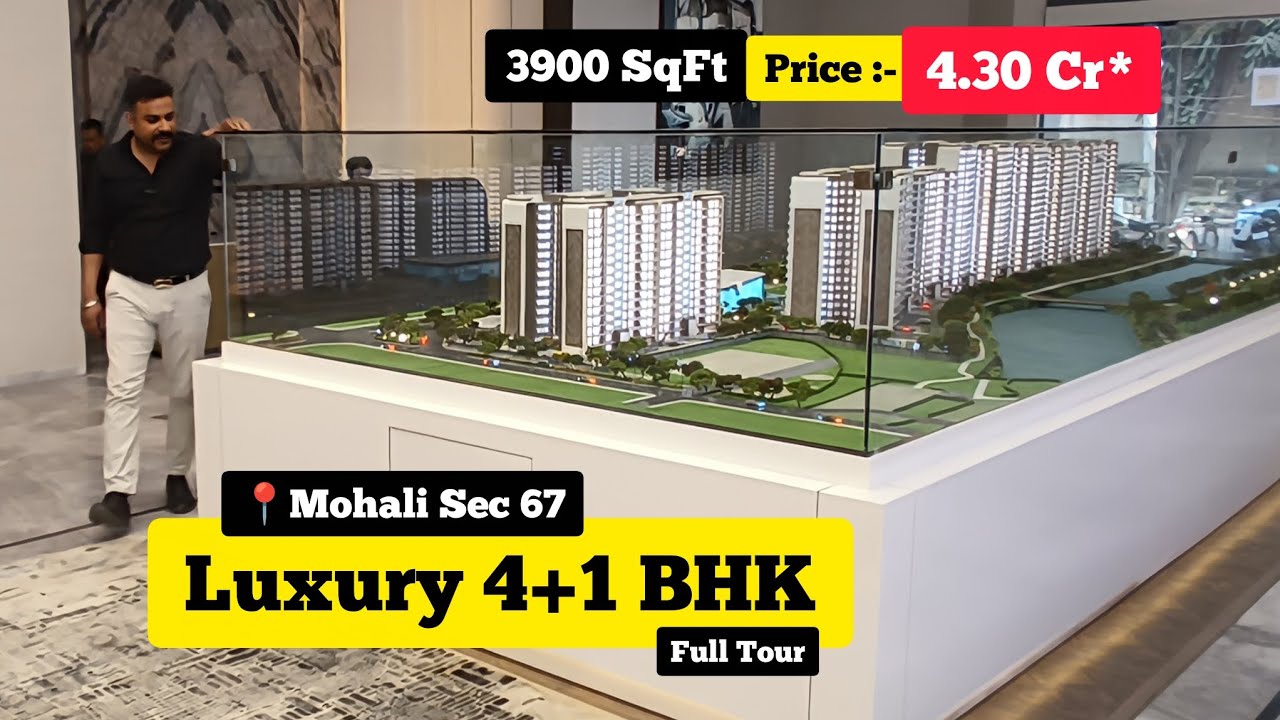 Medallion Aurum Ultra Luxury 4+1 BHK Flats | 0 km from Chandigarh | Full Tour | Call :- 7696420487