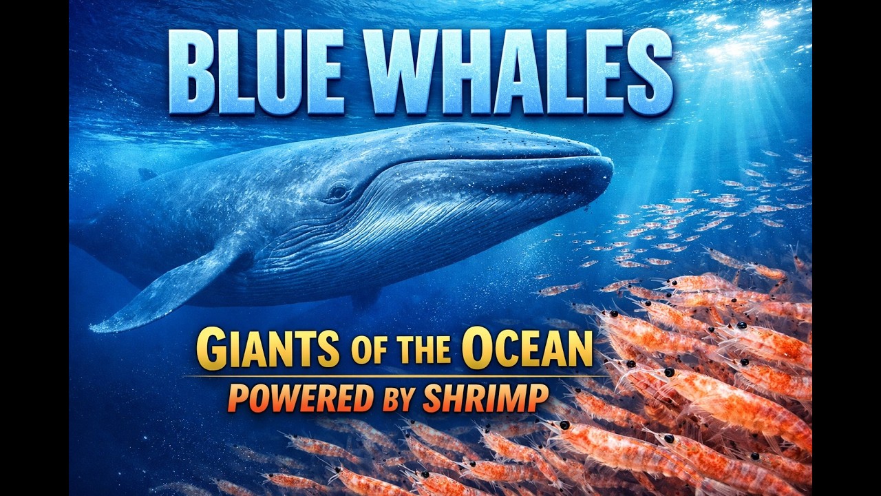Blue Whales Giants of the Ocean, Powered by Shrimp