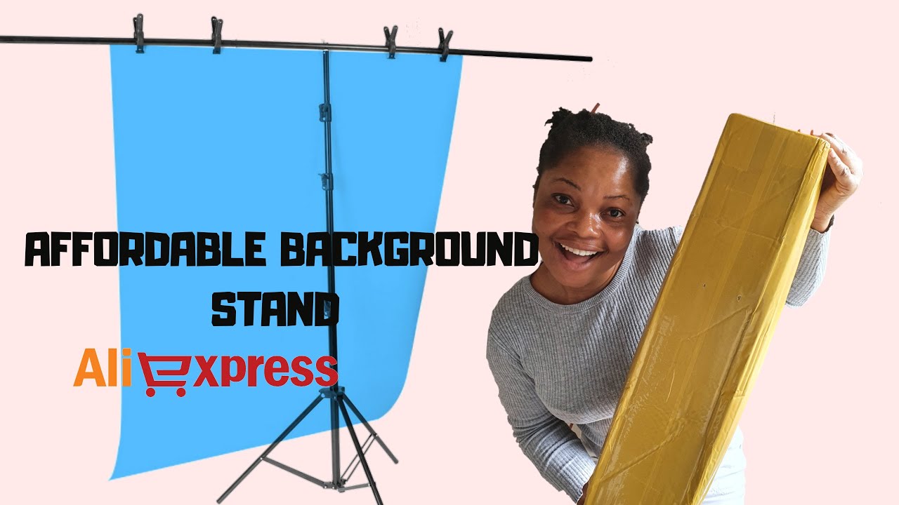 HOW TO Unboxing affordable background stand from Aliexpress