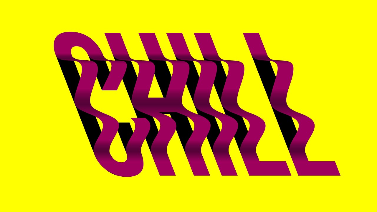 Efecto de Texto 3D con Ondas - Illustrator