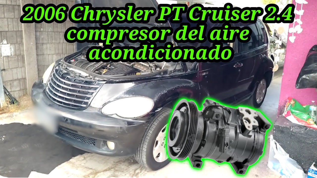 2006 Chrysler pt Cruiser 2.4 Cómo cambiar el compresor del aire acondicionado (a/c compressor )