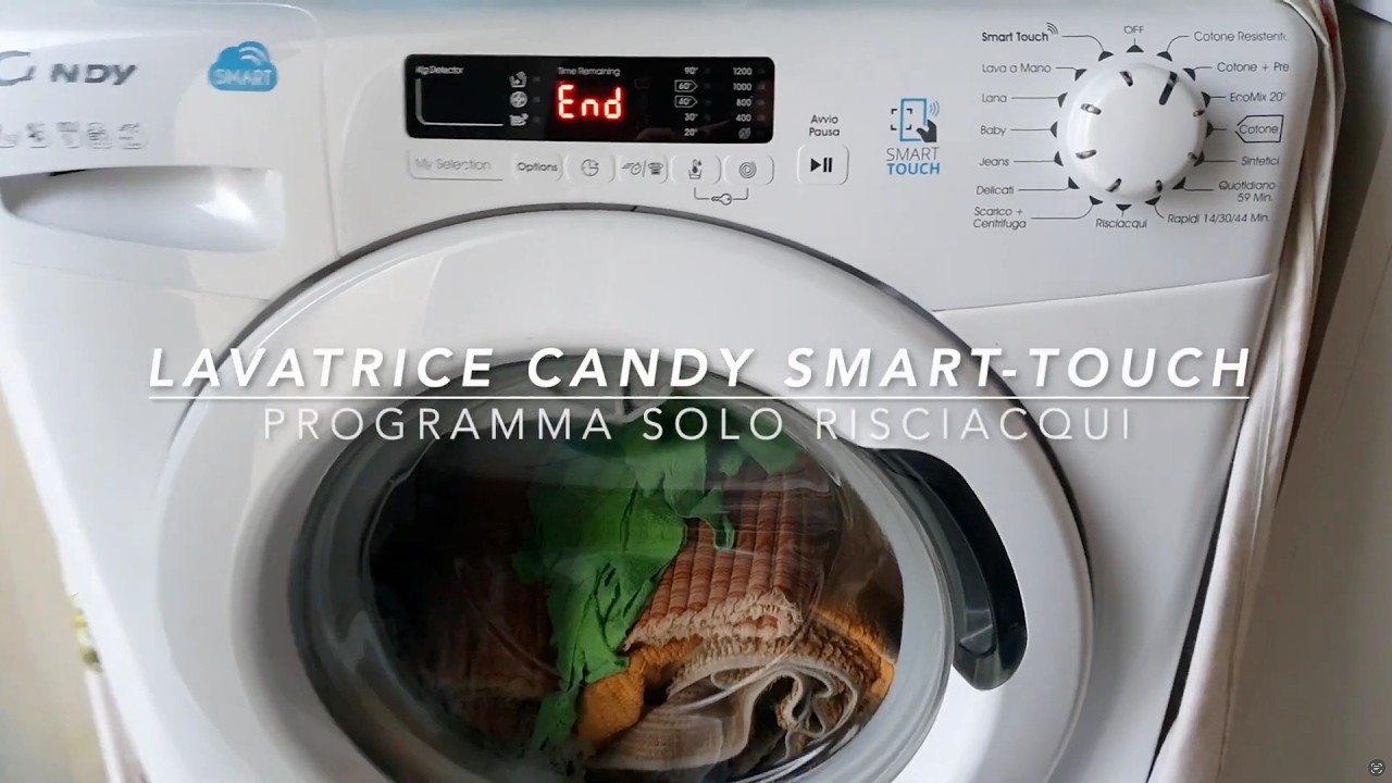 Lavatrice Candy Smart-Touch - Risciacqui (Video completo)