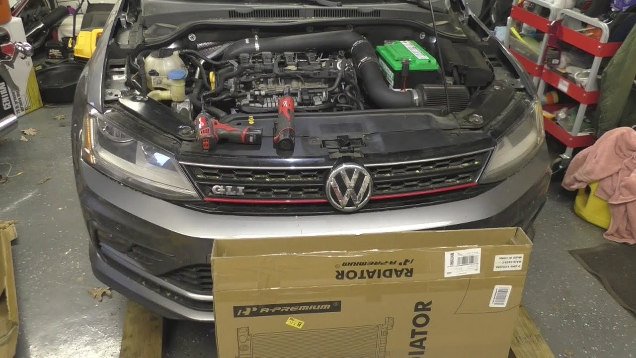 2017 VW Jetta GLI Leaking Radiator Replacement