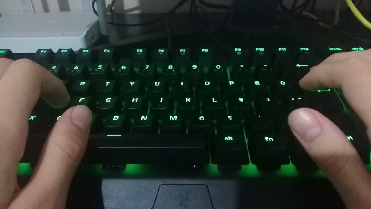 Razer BlackWidow V3 Tenkeyless Sound Test - Razer Green Switch