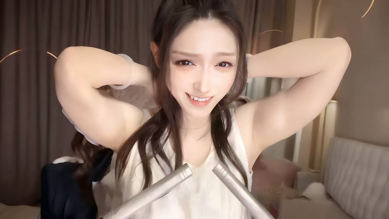 【chinese girl ASMR 】 捂耳 哈气 口腔音 弹舌