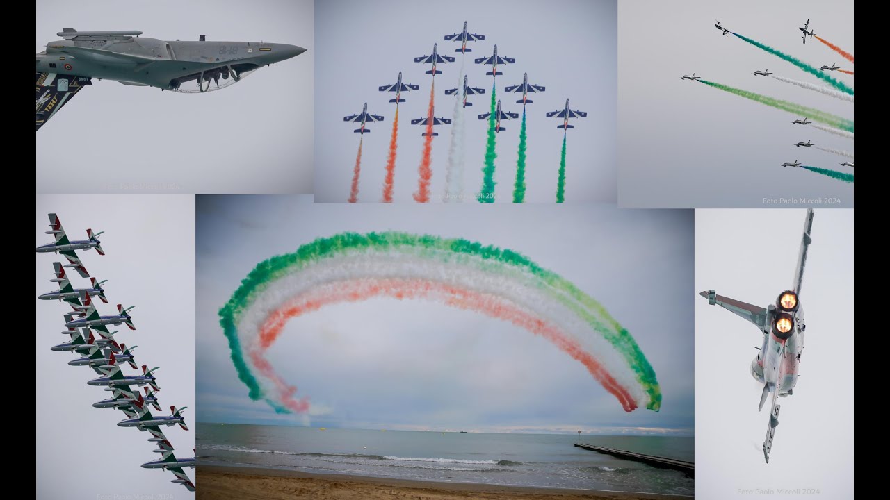 JESOLO 2024 AIR SHOW - Frecce Tricolori, F18, F35 A/B, CAP 231, Simulazione Rifornimento in Volo ecc