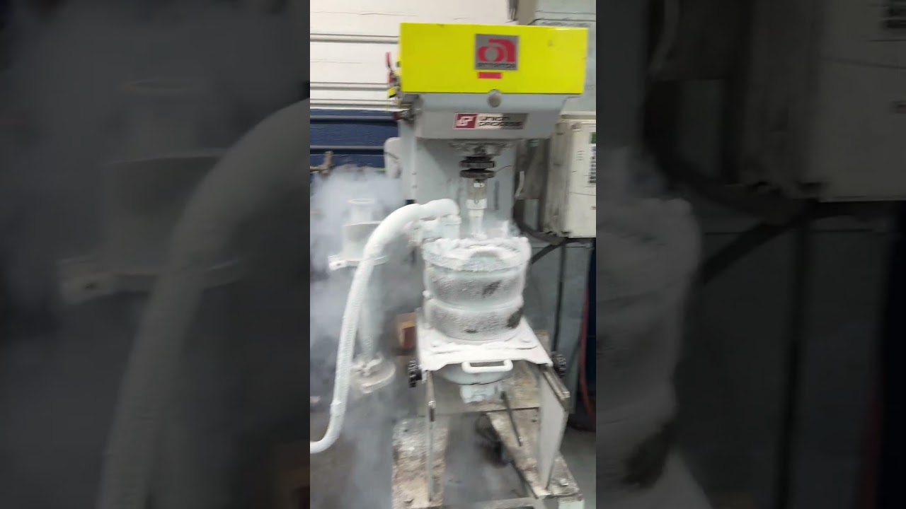 Cryogenic Attrition milling with liquid nitrogen