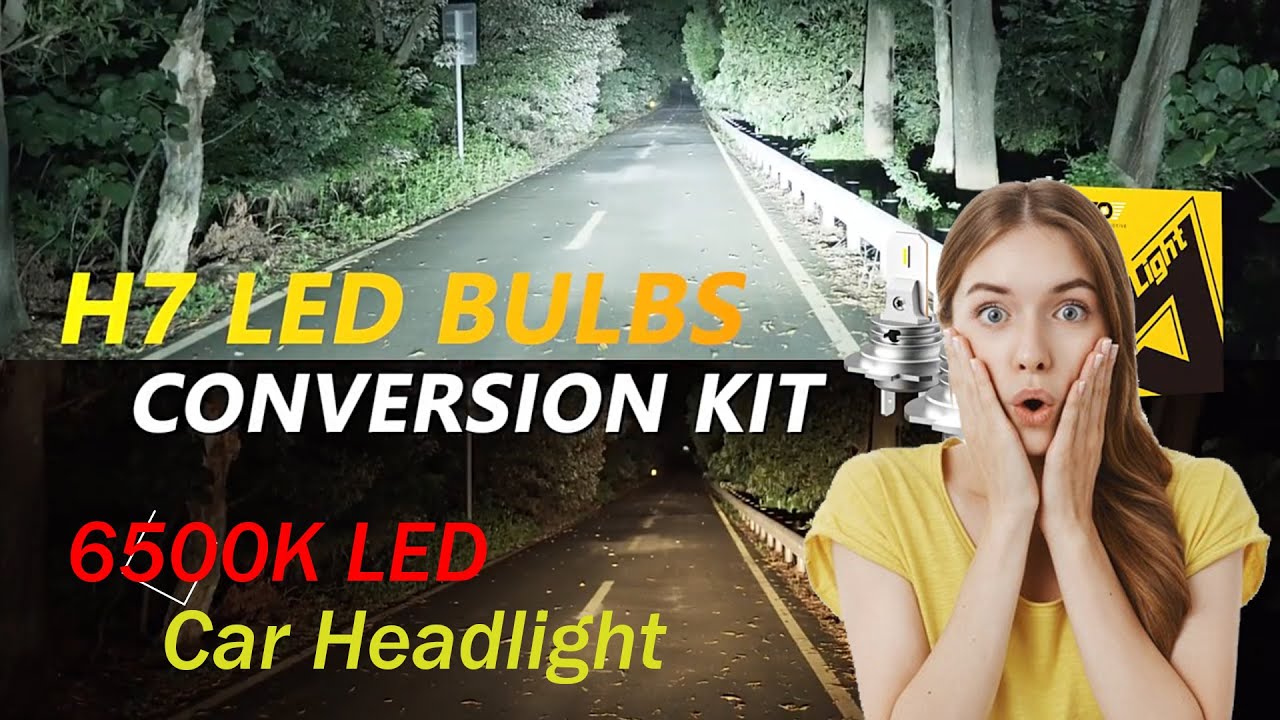 Car Headlight CSP LED 6500K White 360 Degree Beam Angle  (AUXITO NEW H7 LED)